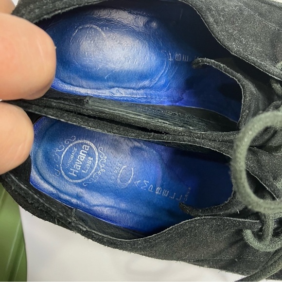 Jeffrey Campbell Havanas last KIDDO black suede block heel Oxford shoes size 7.5 - Picture 9 of 12